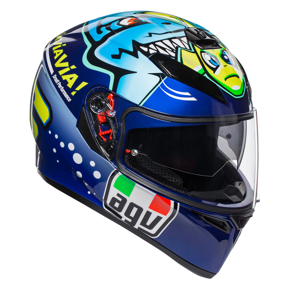 agv k−3 フルフェイス バレンティーノ・ロッシ 46 月太陽デザイン 