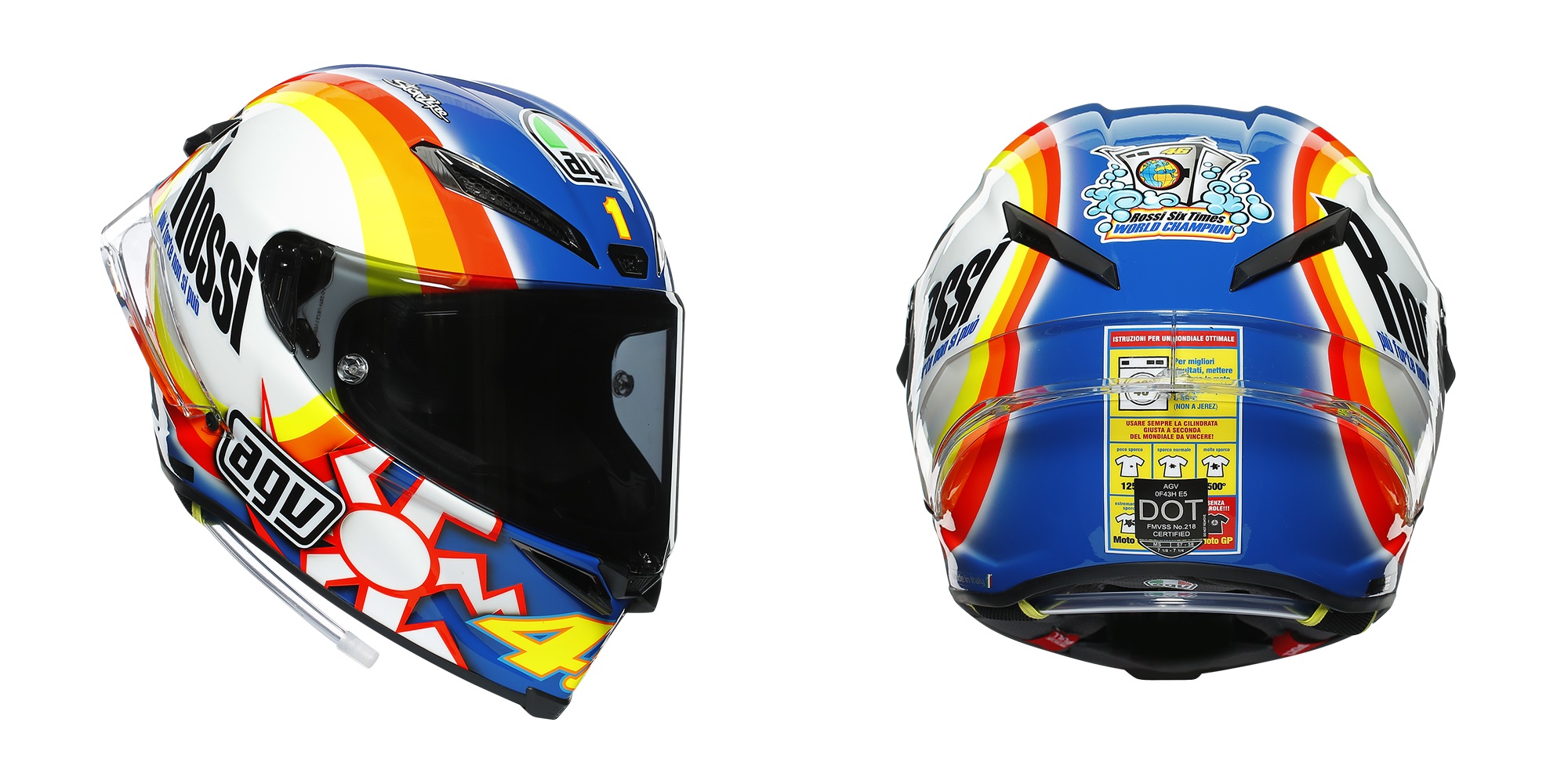 新しい agvヘルメット PISTA R(バレンティーノ・ロッシ) GP ヘルメット 