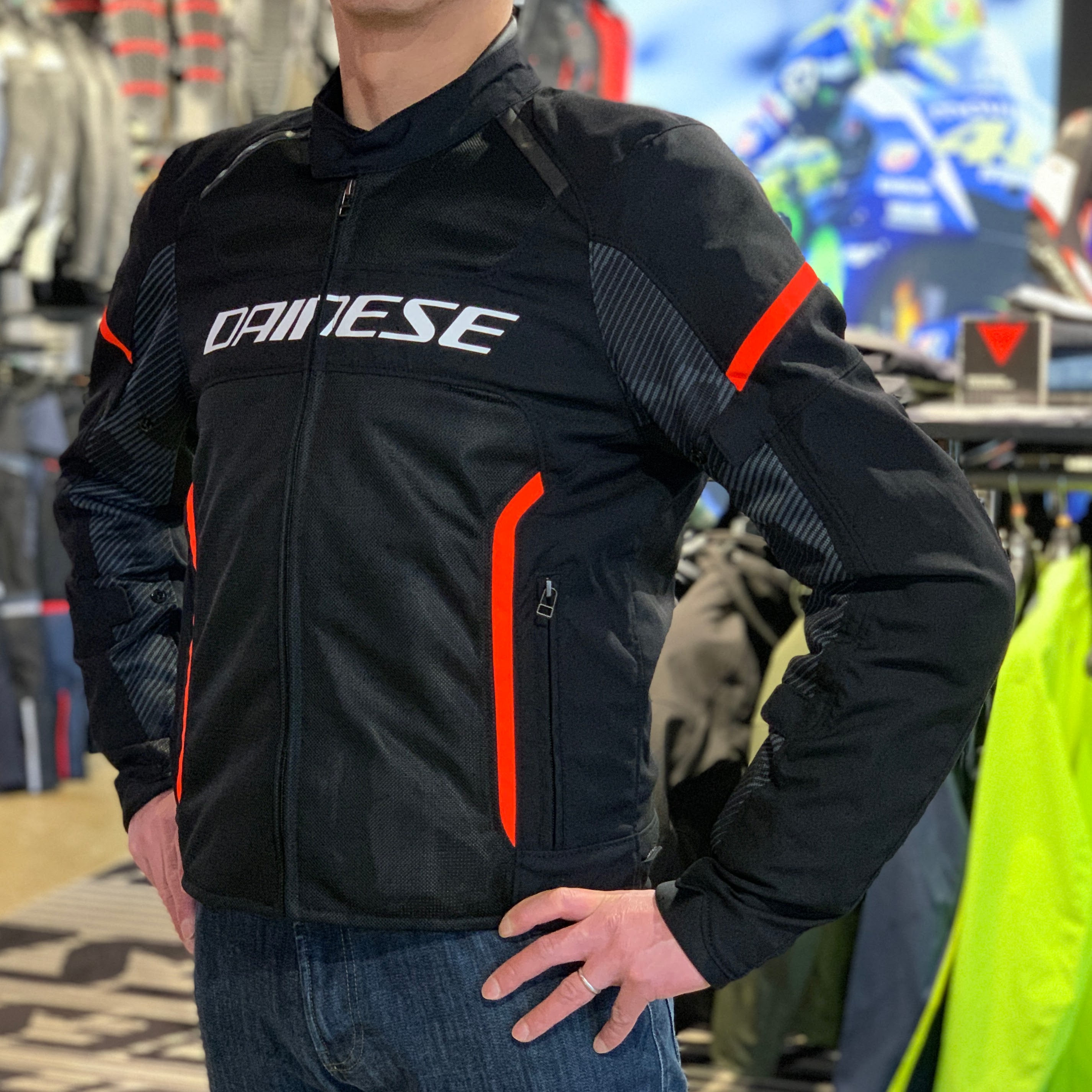 1円】DAINESE ダイネーゼ レザージャケット ブラック系 48 