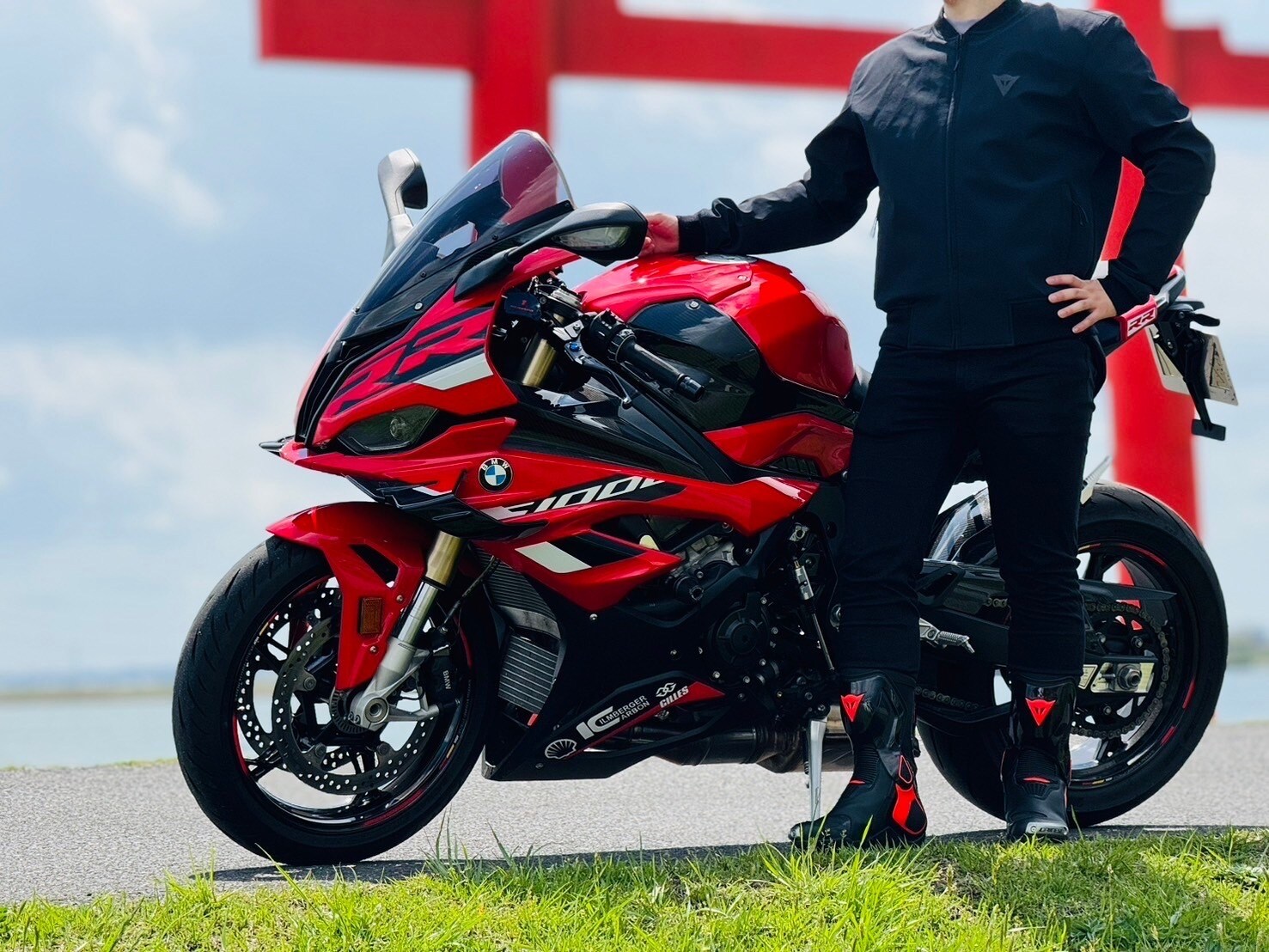DAINESE バイクジャケット 50 赤 ダイネーゼ ダイネーゼレッドを基調と 