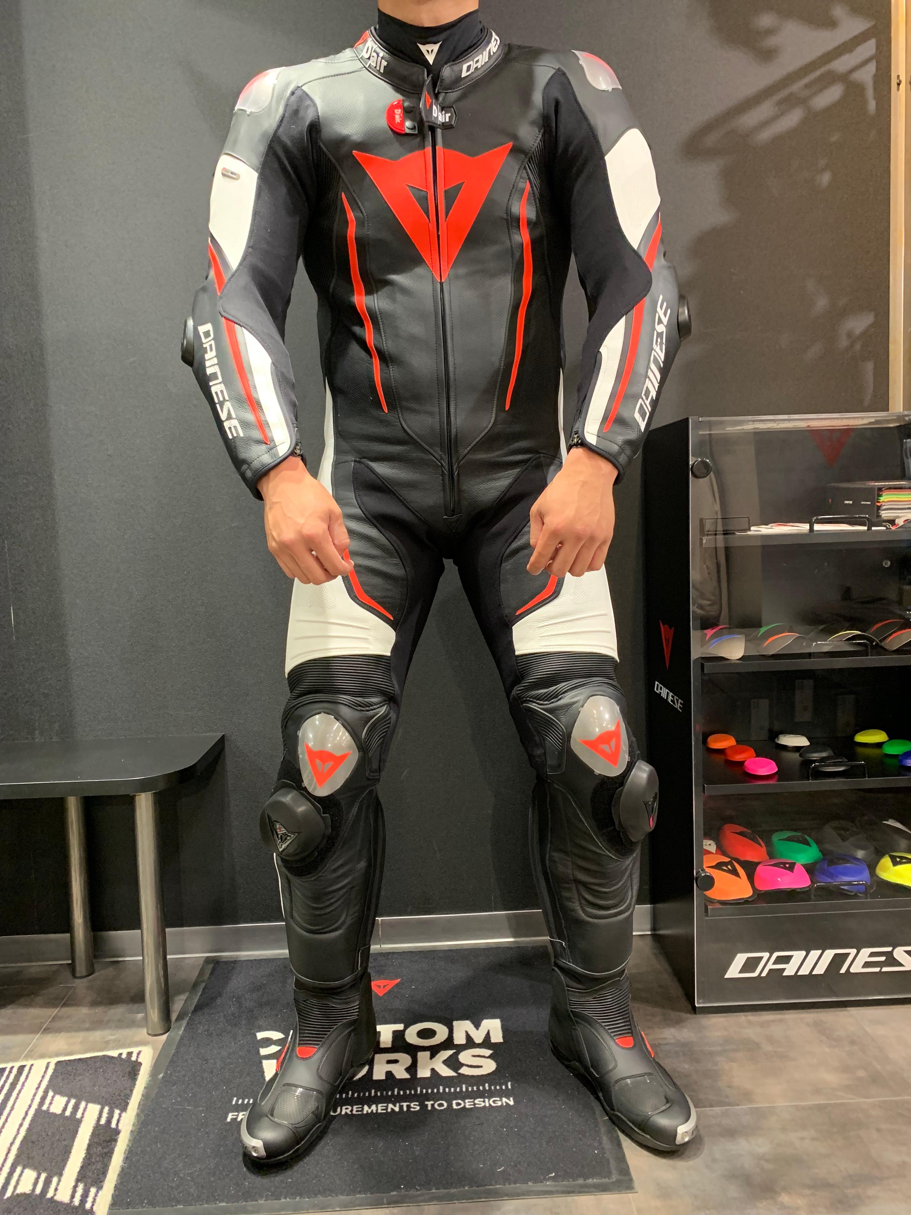 DAINESE ダイネーゼ 2WAY レザー レーシングスーツ 46 つなぎ-