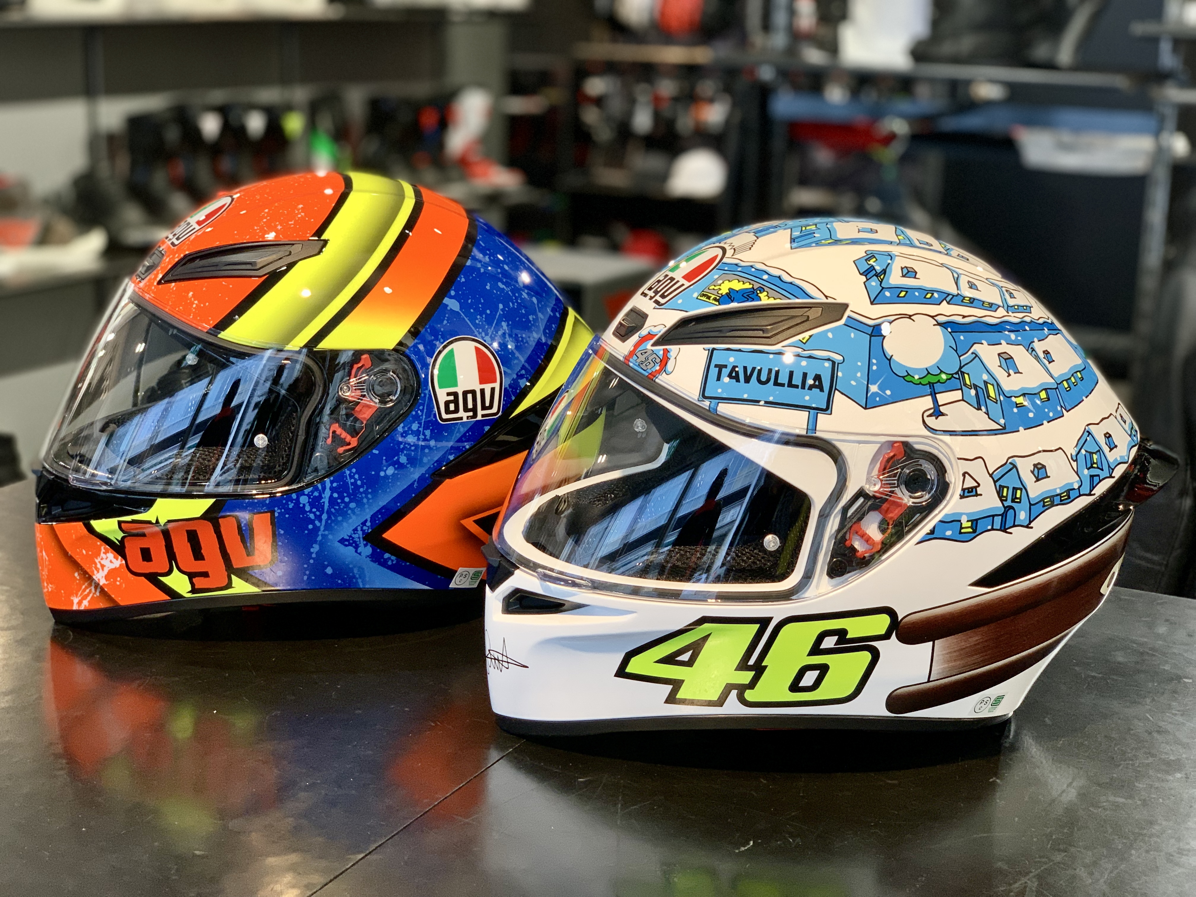 【匿名配送】AGV ヘルメット 46番 カラフルデザイン 新色のカラーリングが入荷致しました！【AGVヘルメット】
