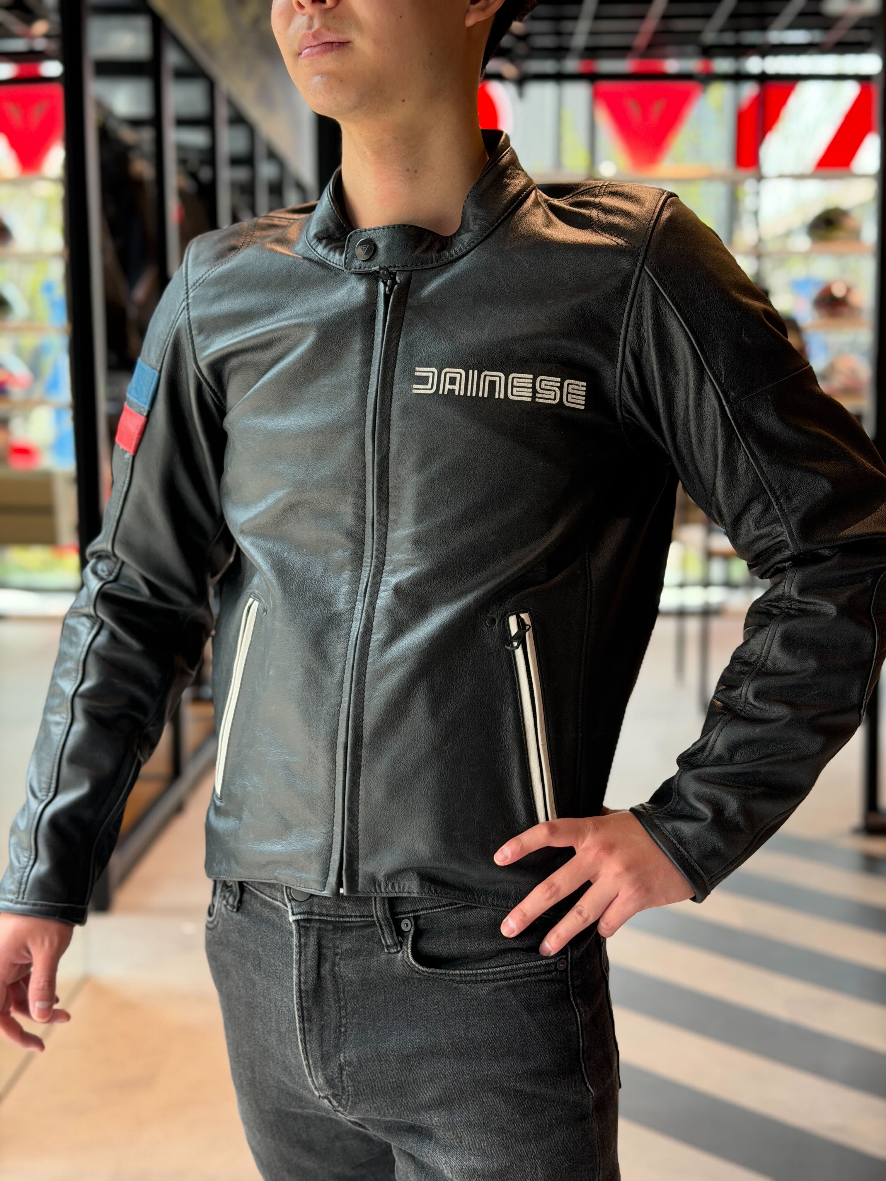 Dainese ブラック レザージャケット 新品タグ付き 新作レザージャケット