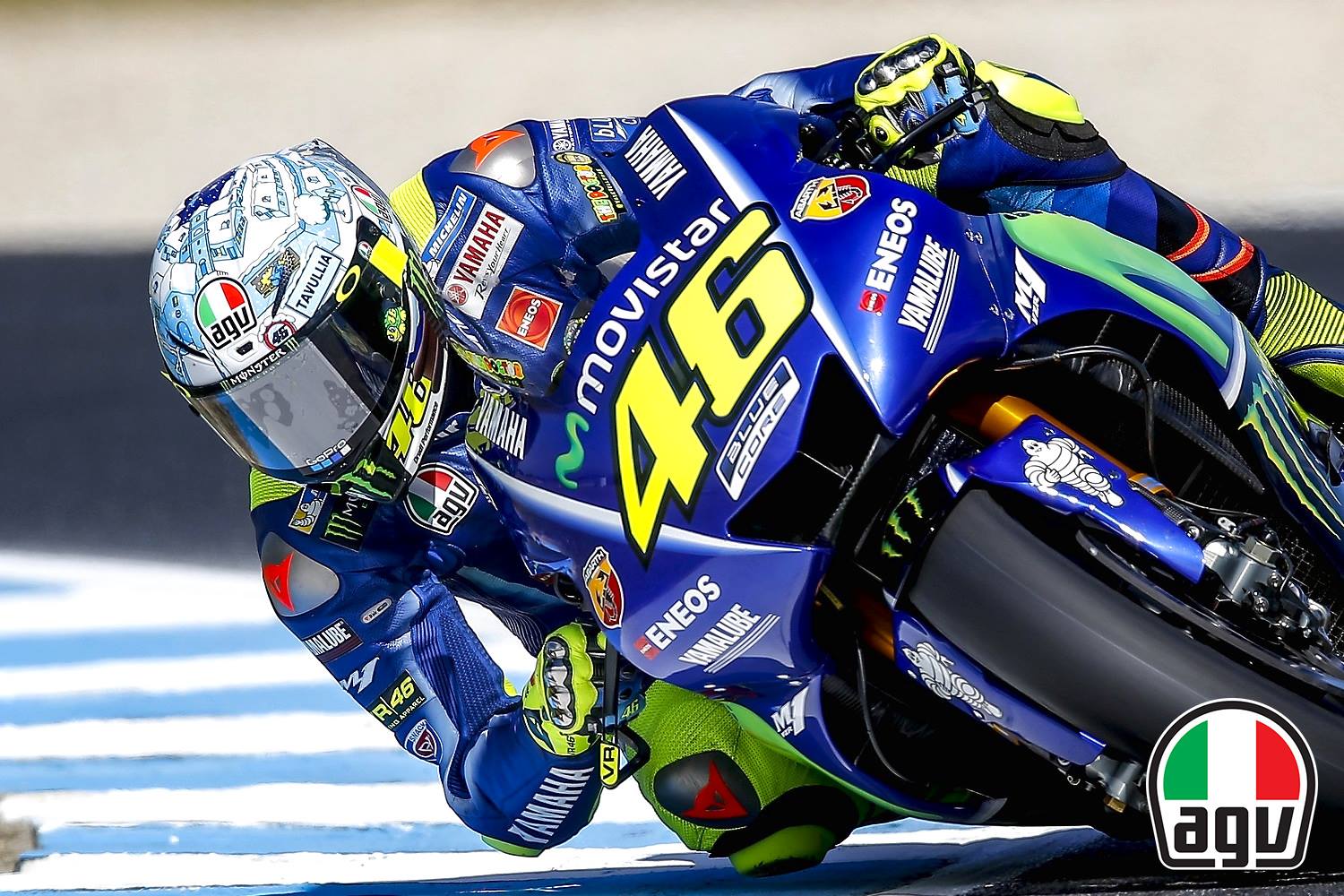 バレンティーノ・ロッシのデザイン：AGV K1 S【WINTER TEST 2017】