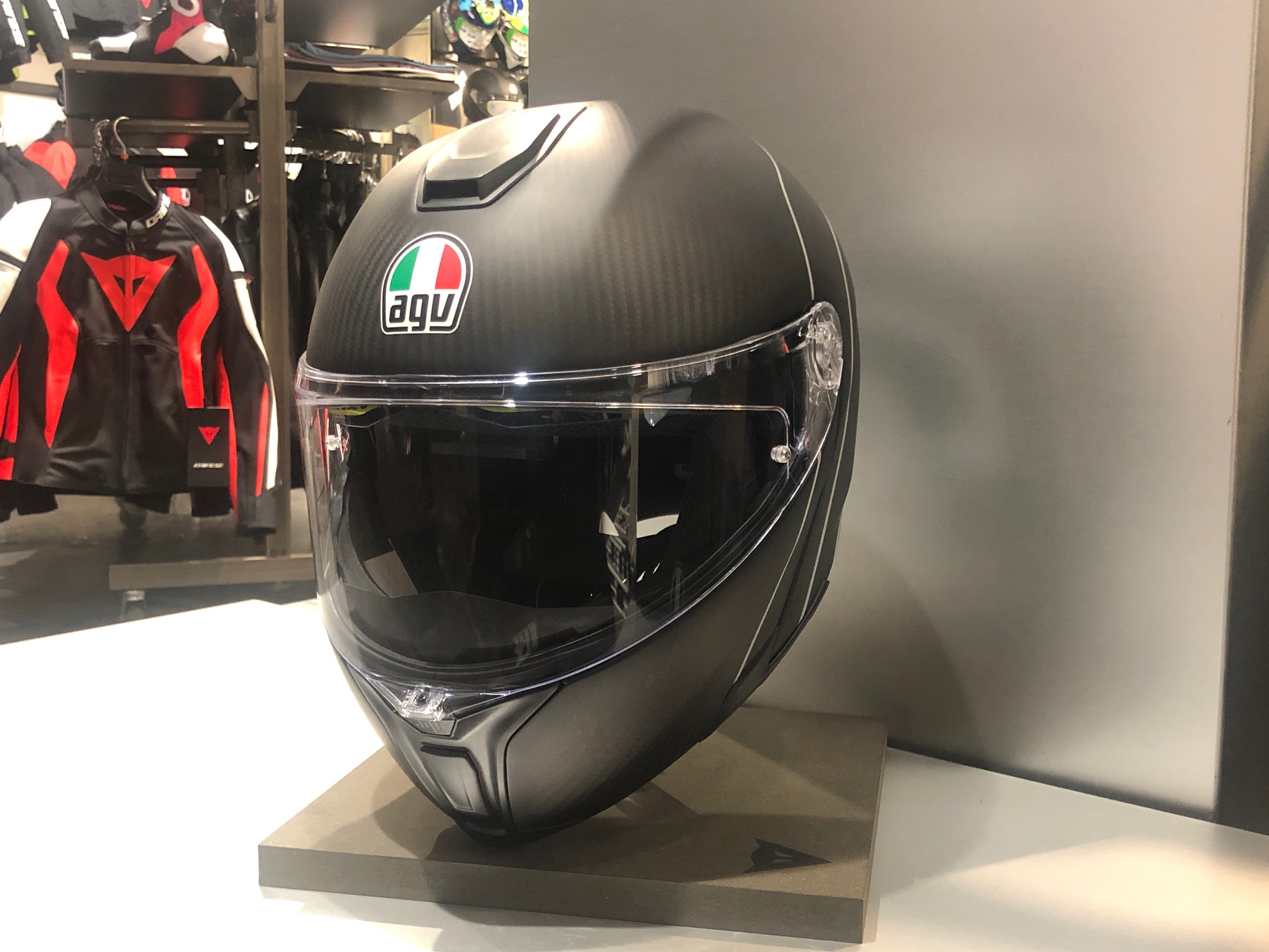 AGV ヘルメット SPORTMODULAR MULTI SPORTMODULAR MULTI ECE DOT - DARK REFRACTIVE CARBON/BLACK | AGV