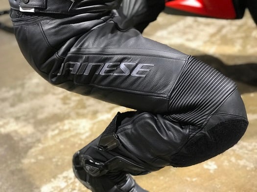 レオパードフラワーブラック DAINESE ダイネーゼ レザーパンツ 42