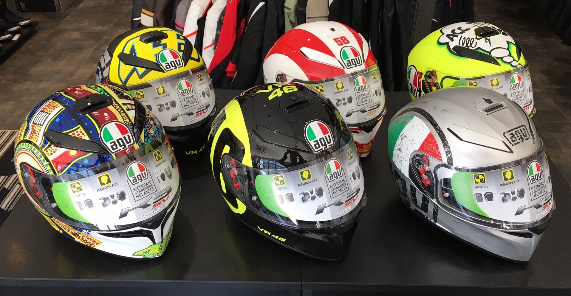 観賞用　agv 光輪CORIN ヴィンテージヘルメットツートンカラー 色鮮やかなデザイン[AGV K1 WHITE ZOO] その他