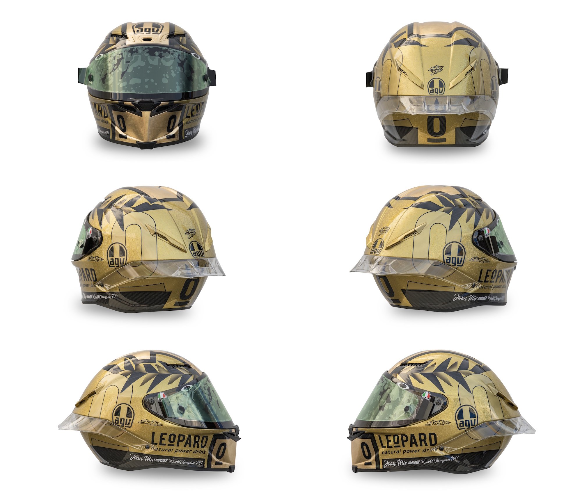 2017年moto3王者のチャンピオンヘルメットが登場