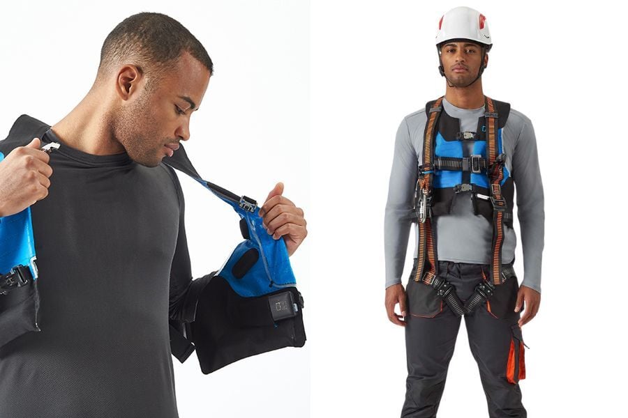 高所作業用エアバッグ