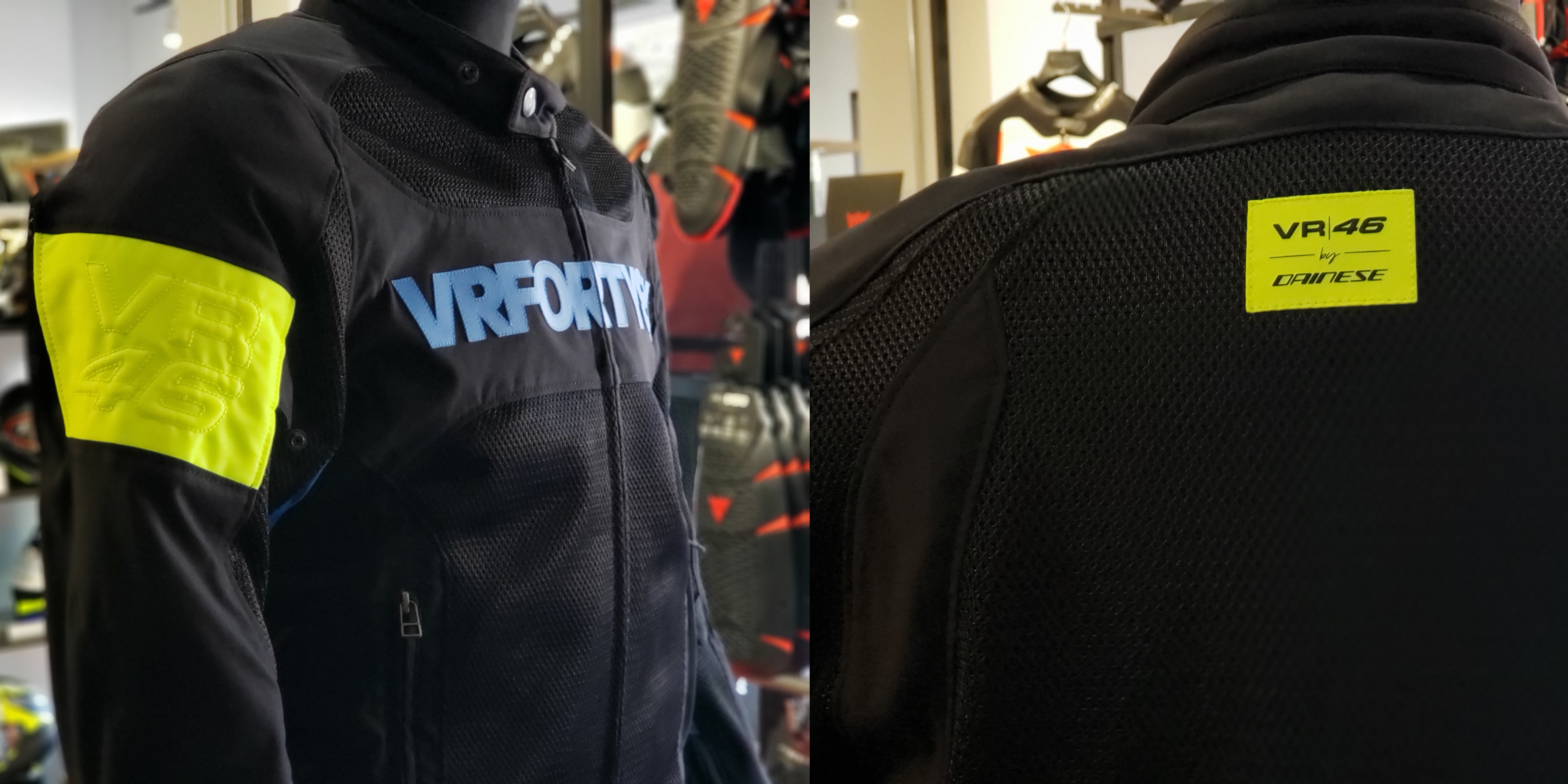 VR46×DAINESEのメッシュジャケット[VR46 GRID AIR TEX JACKET]