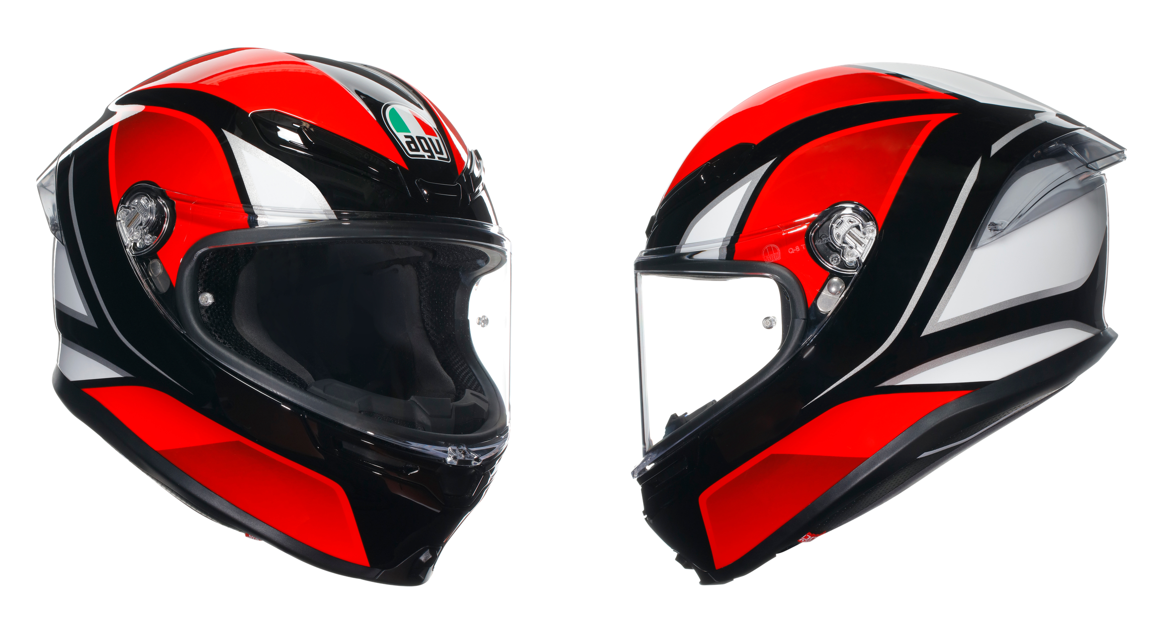 AGV ヘルメットシールド K6 / K6S REVOレッド 【公式通販】