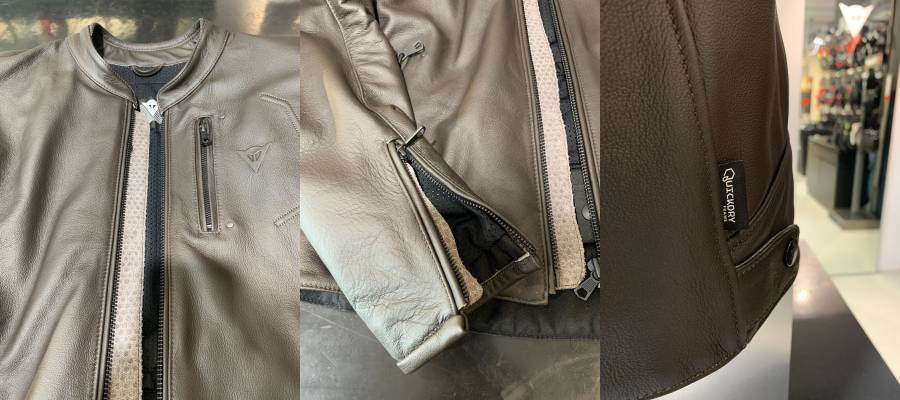 ジャケット内の湿気を素早く蒸発【FULCRO LEATHER JACKET】