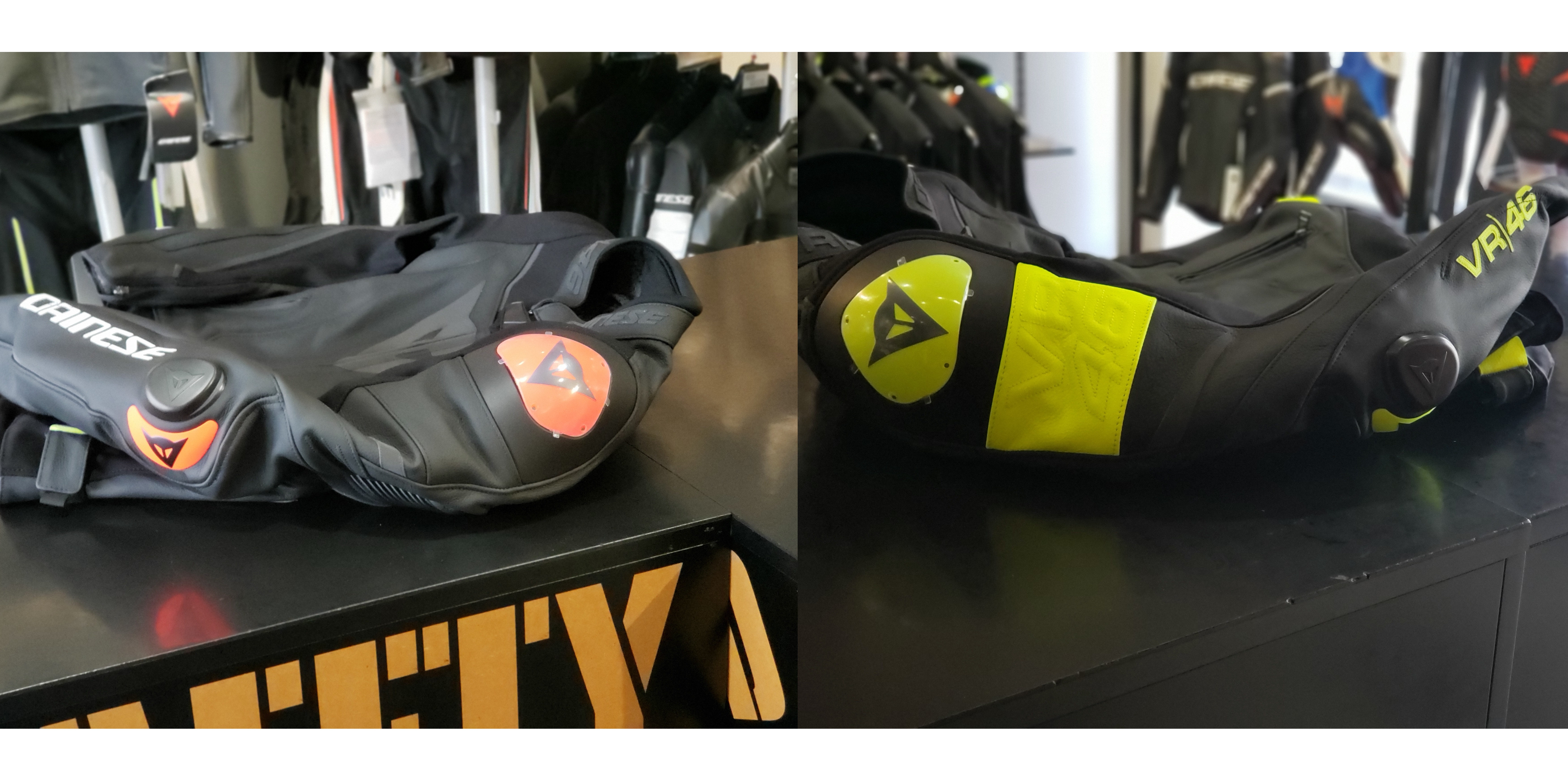 安全性とデザイン性を両立したコラボモデル[VR46 VICTORY LEATHER JACKET]