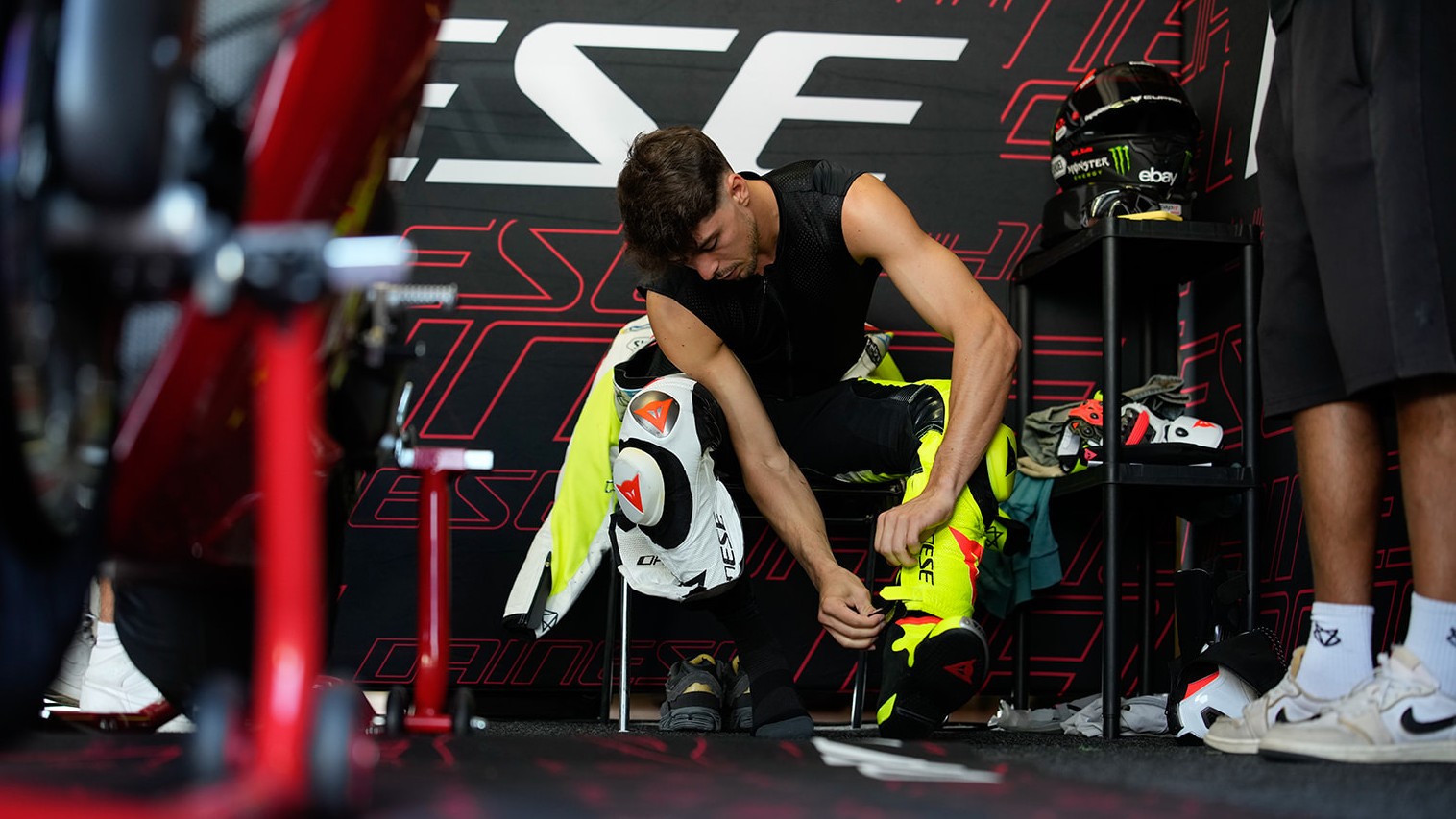 Dainese Project Apexでのテスト風景