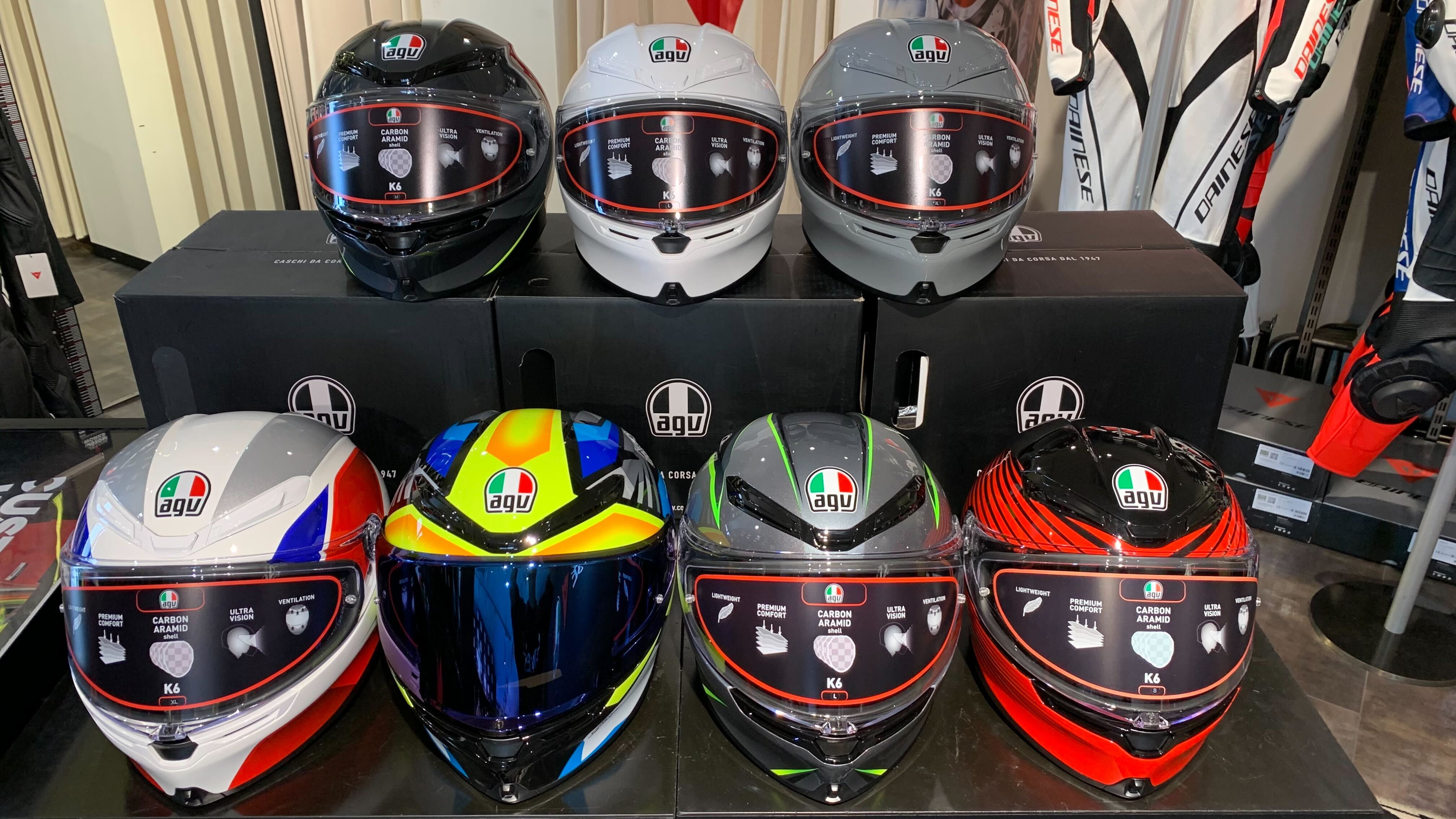 ”プレミアムスポーツツーリングモデル”『AGV K6』入荷のお知らせ